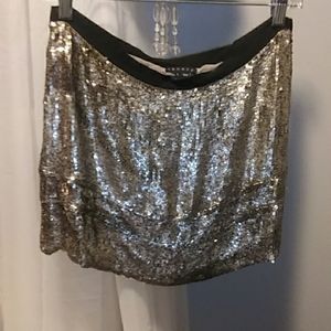Theory sequin miniskirt
